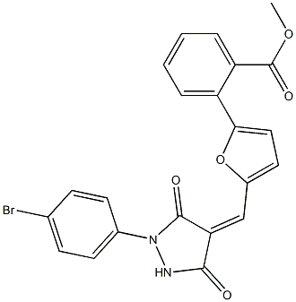 methyl 2-(5-{[1-(4-bromophenyl)-3,5-dioxo-4-pyrazolidinylidene]methyl}-2-furyl)benzoate