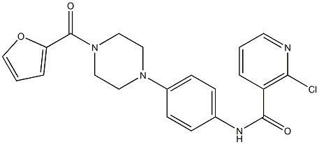  2-chloro-N-{4-[4-(2-furoyl)-1-piperazinyl]phenyl}nicotinamide