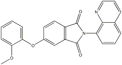 5-(2-methoxyphenoxy)-2-(8-quinolinyl)-1H-isoindole-1,3(2H)-dione Structure