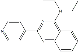 N,N-diethyl-2-(4-pyridinyl)-4-quinazolinamine Structure