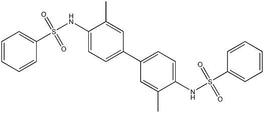 N-{3,3'-dimethyl-4'-[(phenylsulfonyl)amino][1,1'-biphenyl]-4-yl}benzenesulfonamide Structure