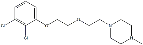 1-{2-[2-(2,3-dichlorophenoxy)ethoxy]ethyl}-4-methylpiperazine Structure