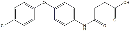 4-[4-(4-chlorophenoxy)anilino]-4-oxobutanoic acid Structure