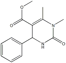 methyl 1,6-dimethyl-2-oxo-4-phenyl-1,2,3,4-tetrahydro-5-pyrimidinecarboxylate Structure