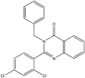 3-benzyl-2-(2,4-dichlorophenyl)-4(3H)-quinazolinone Structure