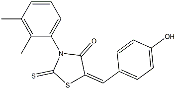  3-(2,3-dimethylphenyl)-5-(4-hydroxybenzylidene)-2-thioxo-1,3-thiazolidin-4-one