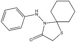 4-anilino-1-thia-4-azaspiro[4.5]decan-3-one Structure