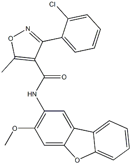 3-(2-chlorophenyl)-N-(3-methoxydibenzo[b,d]furan-2-yl)-5-methyl-4-isoxazolecarboxamide