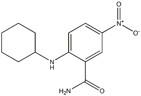 2-(cyclohexylamino)-5-nitrobenzamide,,结构式