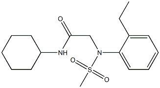 N-cyclohexyl-2-[2-ethyl(methylsulfonyl)anilino]acetamide