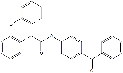 4-benzoylphenyl 9H-xanthene-9-carboxylate|