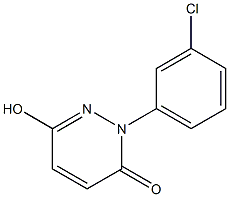 2-(3-chlorophenyl)-6-hydroxy-3(2H)-pyridazinone,,结构式