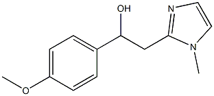 1-(4-methoxyphenyl)-2-(1-methyl-1H-imidazol-2-yl)ethanol,,结构式