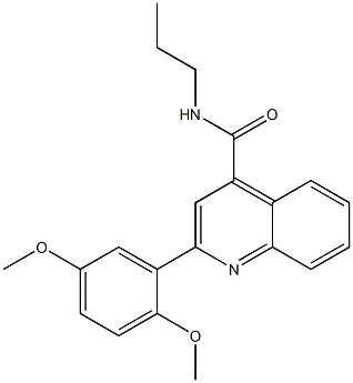 2-(2,5-dimethoxyphenyl)-N-propyl-4-quinolinecarboxamide