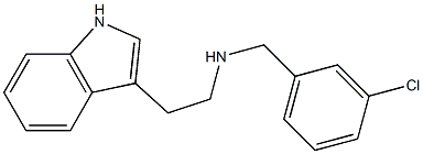 N-(3-chlorobenzyl)-2-(1H-indol-3-yl)ethanamine Structure