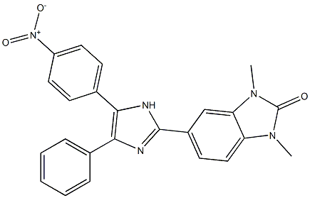 5-(5-{4-nitrophenyl}-4-phenyl-1H-imidazol-2-yl)-1,3-dimethyl-1,3-dihydro-2H-benzimidazol-2-one Structure