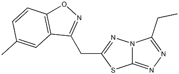  3-[(3-ethyl[1,2,4]triazolo[3,4-b][1,3,4]thiadiazol-6-yl)methyl]-5-methyl-1,2-benzisoxazole