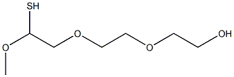1-メルカプト-(トリエチレングリコール)メチルエーテル官能化金ナノ粒子 化学構造式