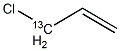 Allyl  chloride-1-13C,,结构式