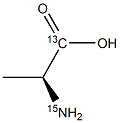 L-Alanine-1-13C,15N Struktur