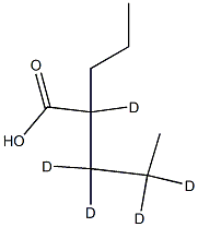 Valproic acid-d5 Structure