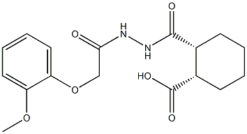 (1S,2R)-2-({2-[2-(2-methoxyphenoxy)acetyl]hydrazino}carbonyl)cyclohexanecarboxylic acid