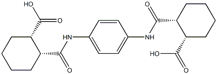 (1S,2R)-2-{[4-({[(1R,2S)-2-carboxycyclohexyl]carbonyl}amino)anilino]carbonyl}cyclohexanecarboxylic acid|