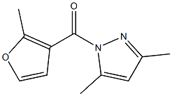(3,5-dimethyl-1H-pyrazol-1-yl)(2-methyl-3-furyl)methanone Structure