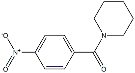 (4-nitrophenyl)(1-piperidinyl)methanone,,结构式