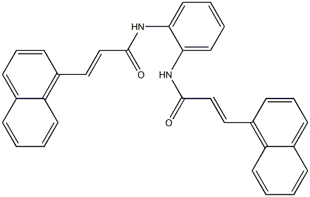 (E)-3-(1-naphthyl)-N-(2-{[(E)-3-(1-naphthyl)-2-propenoyl]amino}phenyl)-2-propenamide Structure
