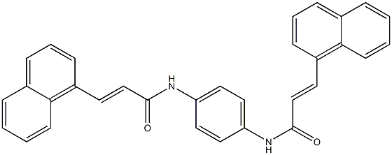  (E)-3-(1-naphthyl)-N-(4-{[(E)-3-(1-naphthyl)-2-propenoyl]amino}phenyl)-2-propenamide