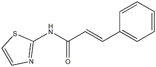 (E)-3-phenyl-N-(1,3-thiazol-2-yl)-2-propenamide,,结构式