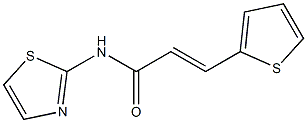 (E)-N-(1,3-thiazol-2-yl)-3-(2-thienyl)-2-propenamide Structure