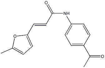 (E)-N-(4-acetylphenyl)-3-(5-methyl-2-furyl)-2-propenamide Structure