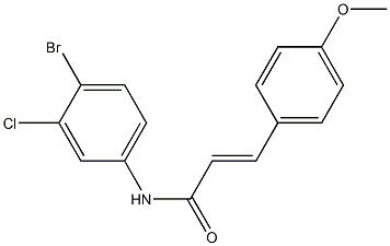  (E)-N-(4-bromo-3-chlorophenyl)-3-(4-methoxyphenyl)-2-propenamide