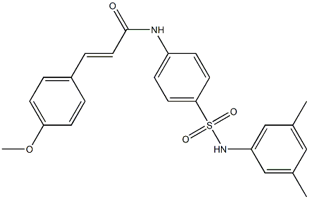 (E)-N-{4-[(3,5-dimethylanilino)sulfonyl]phenyl}-3-(4-methoxyphenyl)-2-propenamide Structure