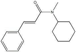 (E)-N-cyclohexyl-N-methyl-3-phenyl-2-propenamide Struktur