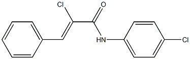 (Z)-2-chloro-N-(4-chlorophenyl)-3-phenyl-2-propenamide