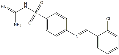 {[amino(imino)methyl]amino}(4-{[(E)-(2-chlorophenyl)methylidene]amino}phenyl)dioxo-lambda~6~-sulfane|