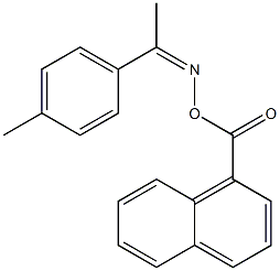 N-[(Z)-1-(4-methylphenyl)ethylidene]-N-(1-naphthoyloxy)amine