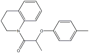 1-[3,4-dihydro-1(2H)-quinolinyl]-2-(4-methylphenoxy)-1-propanone Structure