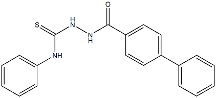 2-([1,1'-biphenyl]-4-ylcarbonyl)-N-phenyl-1-hydrazinecarbothioamide Structure