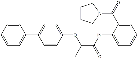 2-([1,1'-biphenyl]-4-yloxy)-N-[2-(1-pyrrolidinylcarbonyl)phenyl]propanamide