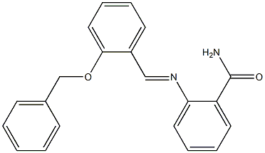 2-({(E)-[2-(benzyloxy)phenyl]methylidene}amino)benzamide