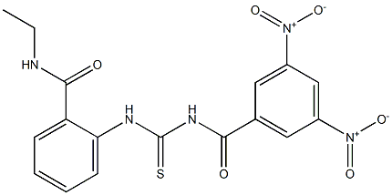 2-({[(3,5-dinitrobenzoyl)amino]carbothioyl}amino)-N-ethylbenzamide