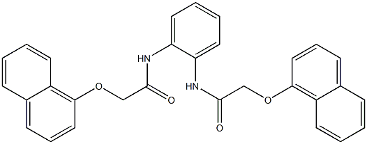 2-(1-naphthyloxy)-N-(2-{[2-(1-naphthyloxy)acetyl]amino}phenyl)acetamide Structure