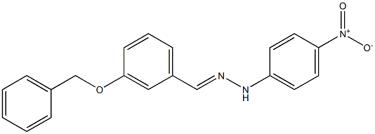 3-(benzyloxy)benzaldehyde N-(4-nitrophenyl)hydrazone