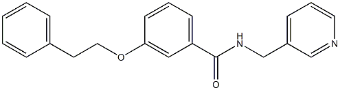 3-(phenethyloxy)-N-(3-pyridinylmethyl)benzamide 结构式