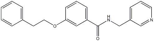 3-(phenethyloxy)-N-(3-pyridinylmethyl)benzamide,,结构式