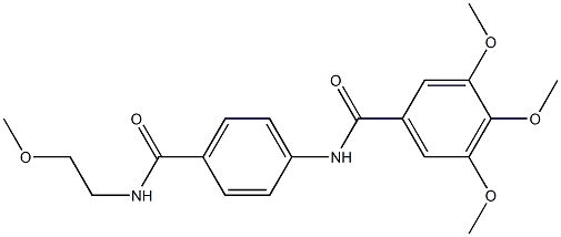 3,4,5-trimethoxy-N-(4-{[(2-methoxyethyl)amino]carbonyl}phenyl)benzamide|